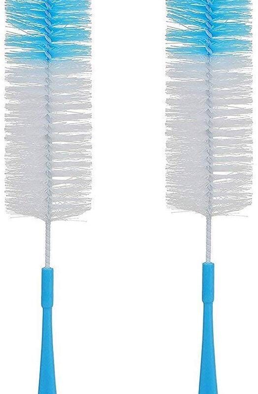 Seasons Plastic Long Bottle Cleaning Brush-Set Of 2 (Aqua Blue)