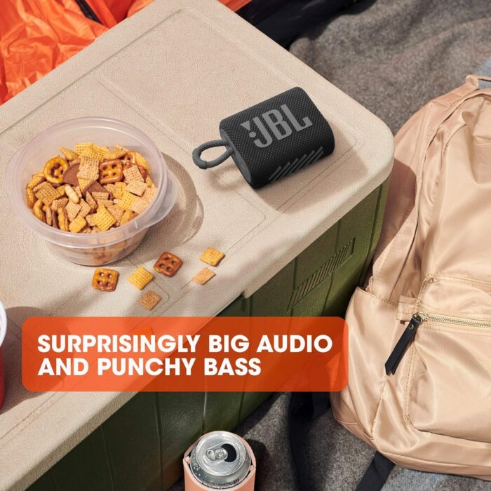 JBL GO 3 with IP67 Water and Dust Resistant 4.2 W Bluetooth Speaker?(Black, Mono Channel) - Image 2