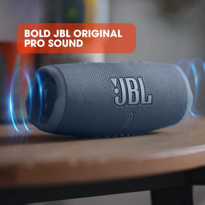 JBL Charge 5 with 20Hr Playtime,IP67 Rating,7500 mAh Powerbank, Portable 40 W Bluetooth Speaker?(Blue, Stereo Channel) - Image 3