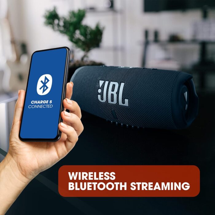 JBL Charge 5 with 20Hr Playtime,IP67 Rating,7500 mAh Powerbank, Portable 40 W Bluetooth Speaker?(Blue, Stereo Channel) - Image 2