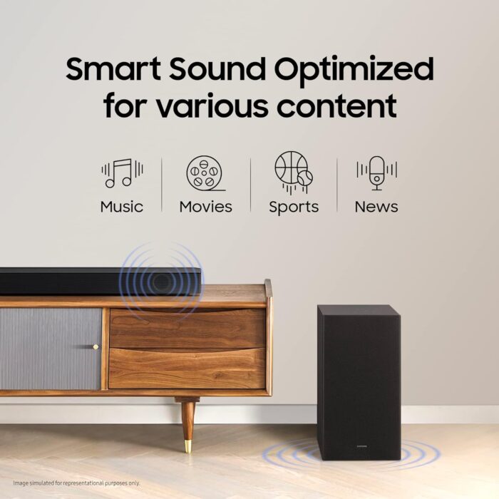 SAMSUNG HW-T42E/XL Dolby Digital 150 W Bluetooth Soundbar?(Black, 2.1 Channel) - Image 2