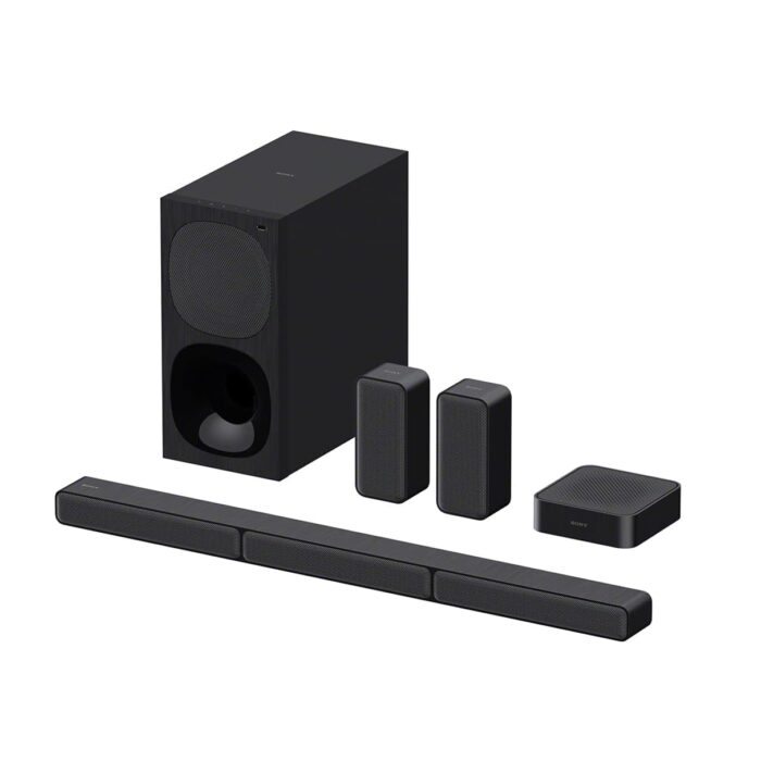 SONY HT-S40R 5.1ch Dolby Audio Home Theatre with Subwoofer & Wireless Rear Speakers 600 W Bluetooth Soundbar?(Black, 5.1 Channel)
