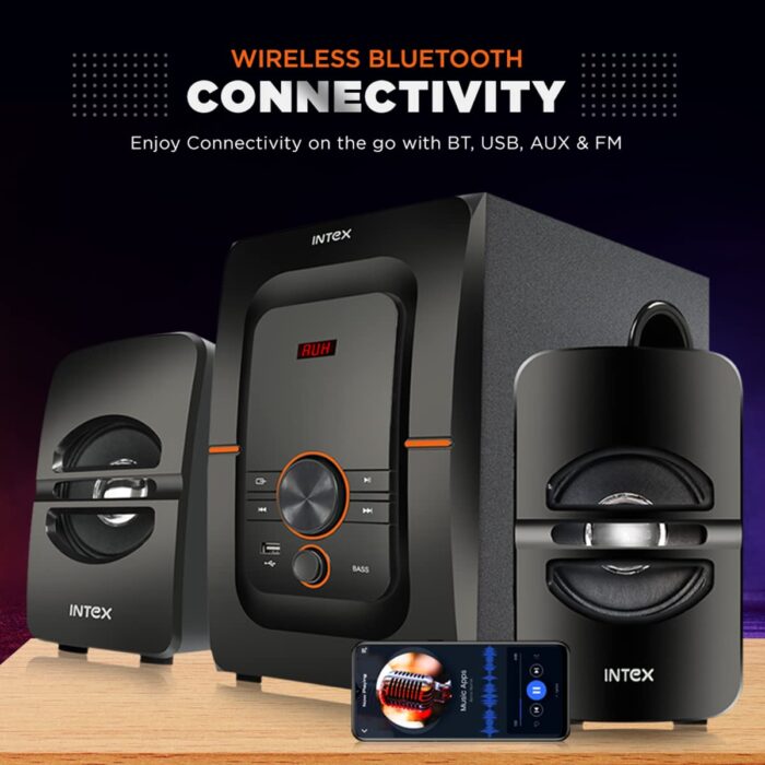 Intex 2.1 Bang Plus FMUB OS 54 W Bluetooth Home Theatre?(Black, 2.1 Channel) - Image 2
