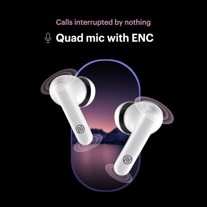 Noise Aura Buds with Dual Device Pairing, 60 Hours of Playtime, and ENC with Quad Mic Bluetooth Headset? - Image 2