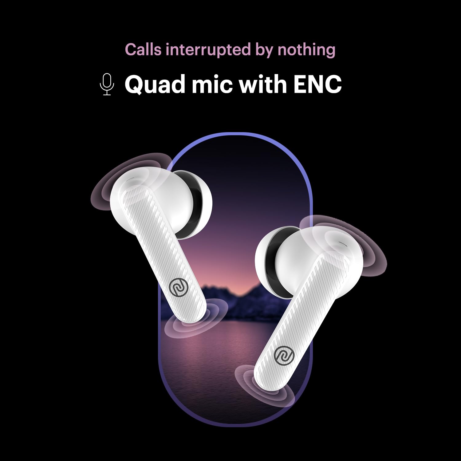 Noise Aura Buds with Dual Device Pairing, 60 Hours of Playtime, and ENC with Quad Mic Bluetooth Headset? - Image 2