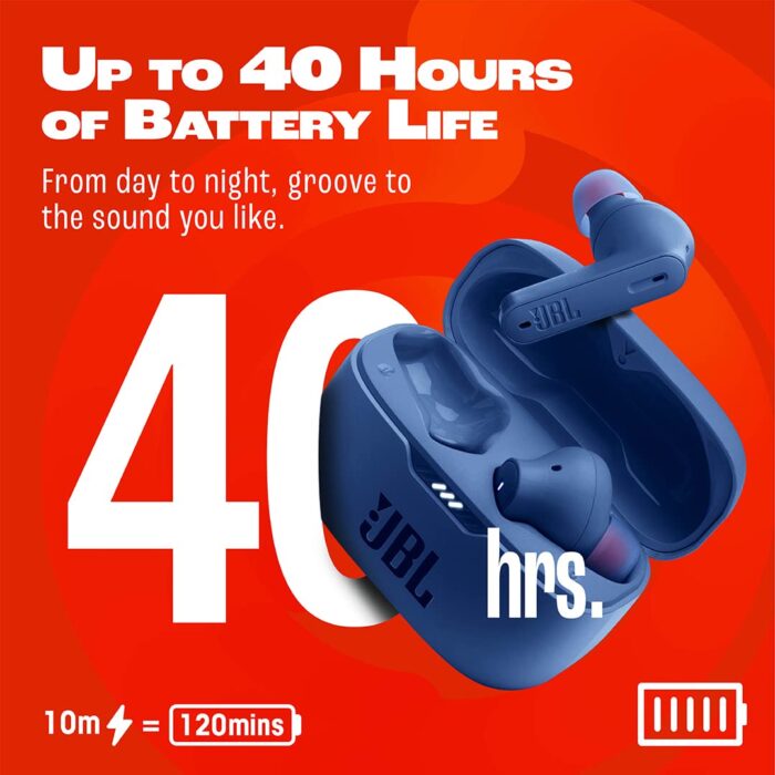 JBL Tune 230NC TWS, Active Noise Cancellation, 40Hr Playtime, JBL App & Speed Charge Bluetooth Headset??(Blue, True Wireless) - Image 2
