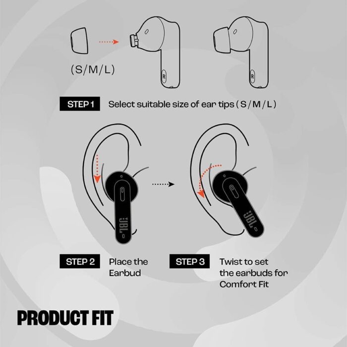 JBL Tune 230NC TWS, Active Noise Cancellation, 40Hr Playtime, JBL App & Speed Charge Bluetooth Headset??(Black, True Wireless) - Image 2