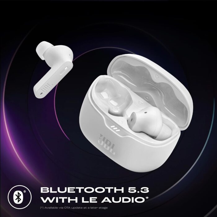 JBL Tune Buds Active Noise Cancellation, 48H playtime,Speed Charge, BT5.3LE Bluetooth Headset??(White, True Wireless) - Image 2