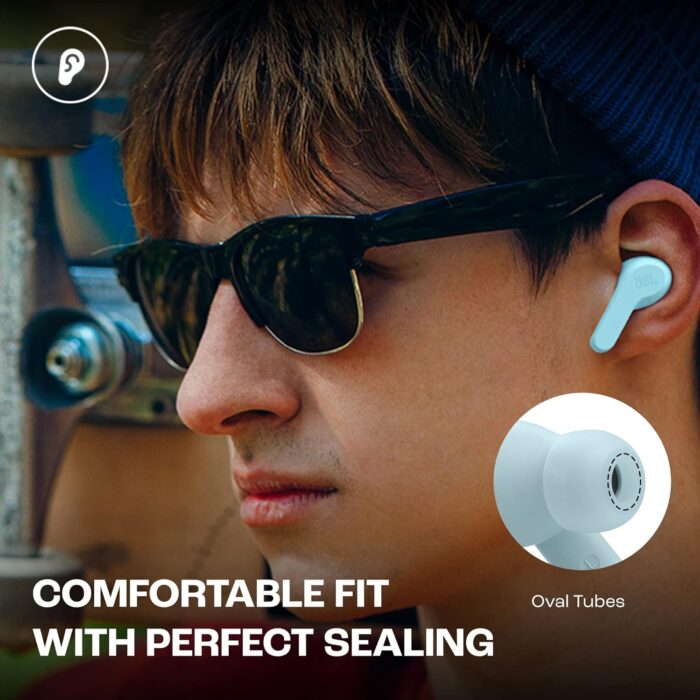 JBL Wave Beam TWS, 32Hr Playtime, IP54, Smart Ambient & TalkThru Mode, JBL App Bluetooth Headset??(Mint, In the Ear) - Image 2