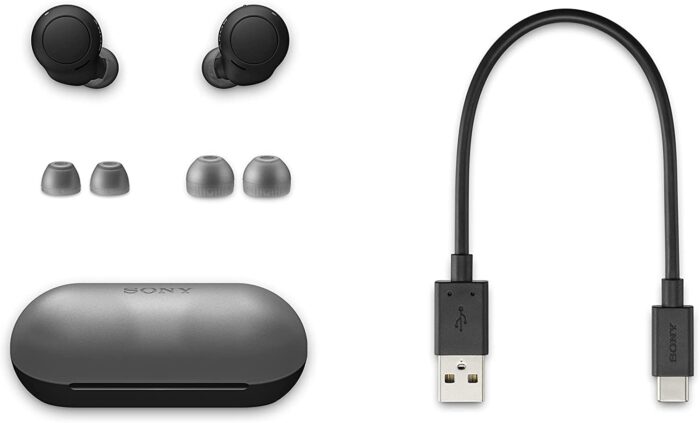 SONY WF-C500 IPX4/20Hrs Battery Life Bluetooth Headset??(Black, True Wireless) - Image 3