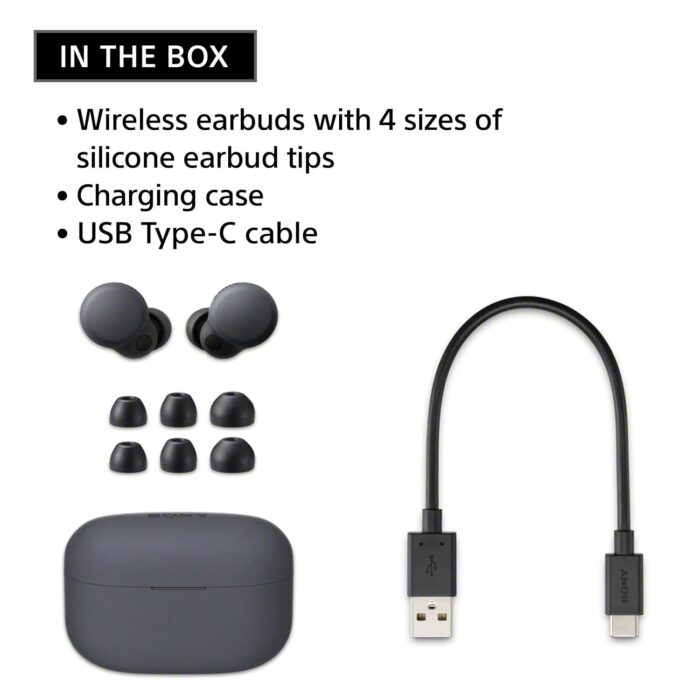 SONY WF-LS900N Battery Life: 20hours, Noise Cancellation, TWS Bluetooth Headset??(Black, True Wireless) - Image 3