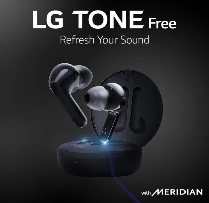 LG TONE Free HBS-FN4 with British Meridian Sound & Noise Isolation Bluetooth Headset??(Black, True Wireless) - Image 3