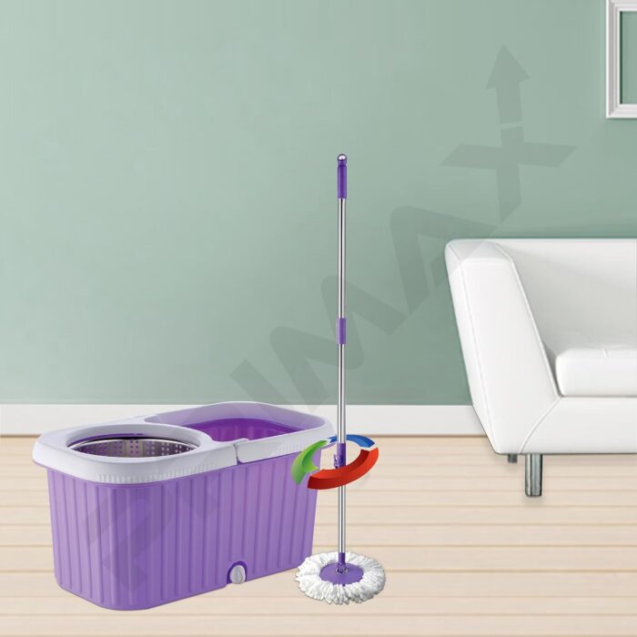 Seasons ABS Plastic Mop With Stainless Steel Wringer Basket, Multicolor - Image 3