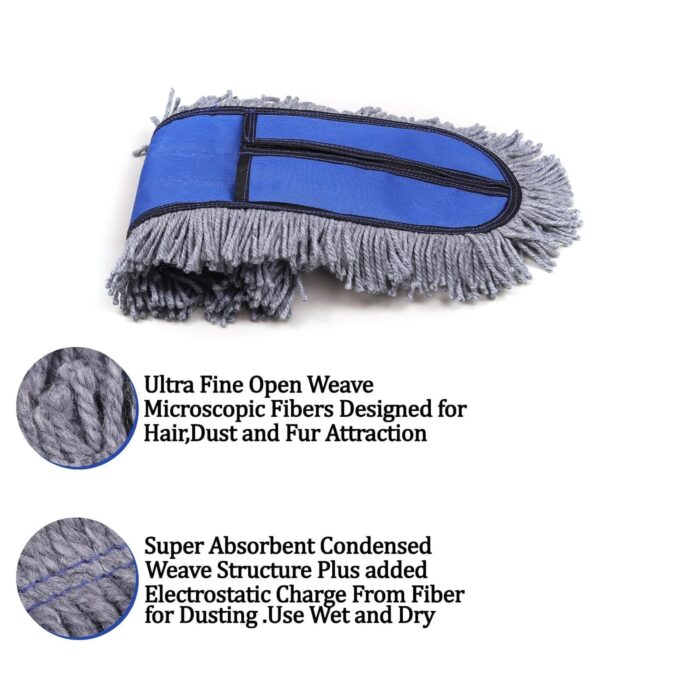 Seasons Wet and Dry Cotton Pad Floor Mop, Multicolor - Image 3