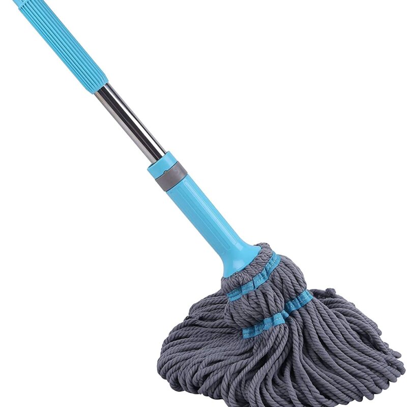 Seasons Floor Cleaning Microfiber Twist Mop Dust Mop, Blue