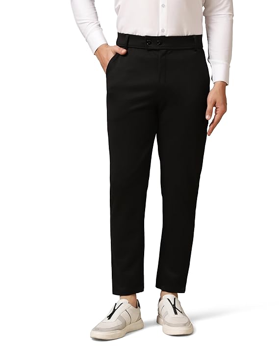 Men's Regular Casual Black Pants