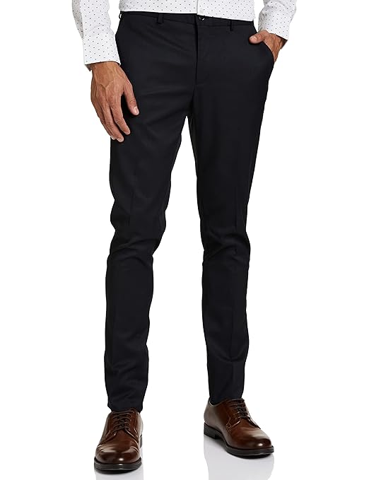 Men's Stretchable Formal Dark Navy Pants