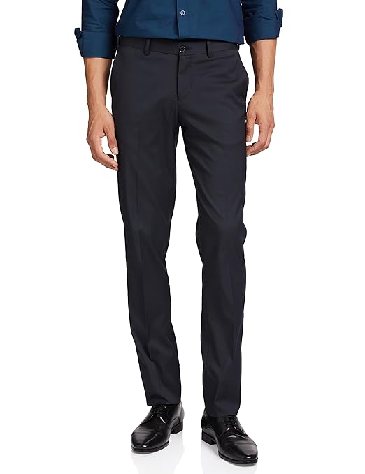 Men's Stretchable Formal Midnight Blue Pants