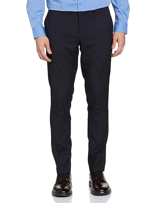 Men's Stretchable Formal Dark Navy Pants