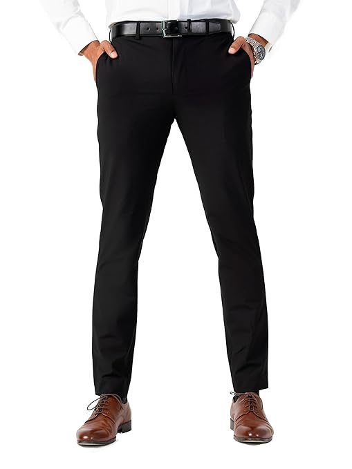 Men Stylish Slim Fit Black Pants