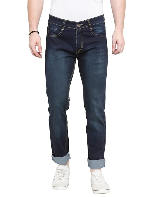 Comfy Blue Slim Fit Mid Rise Stretchable Casual Jeans