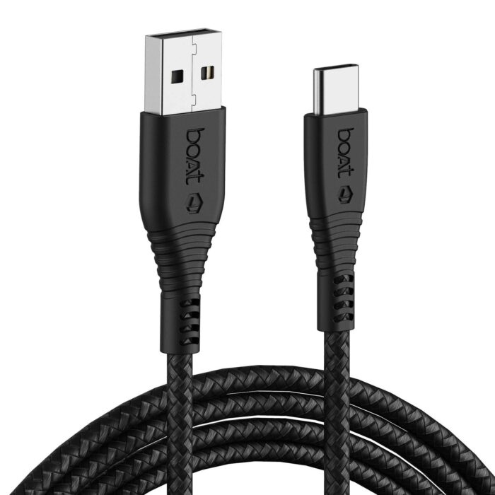 boAt USB Type C Cable 3 A 1.5 m A320??(Compatible with Mobiles, Tablets & any other device with type-c port, Black)