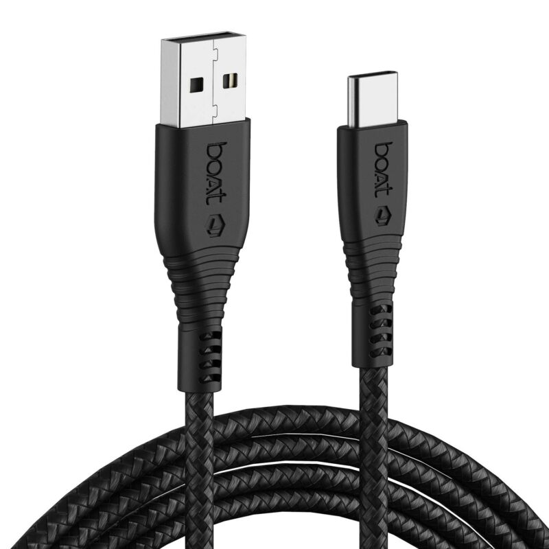 boAt USB Type C Cable 3 A 1.5 m A320??(Compatible with Mobiles, Tablets & any other device with type-c port, Black)
