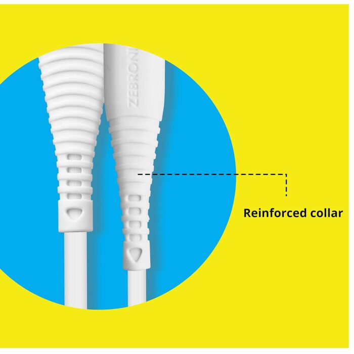 Zebronics USB Type C Cable 2 A 1 m ZEB-UCC101?(Compatible with Computer, Mobile, White, One Cable) - Image 3