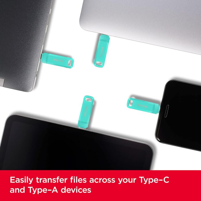 SanDisk Ultra Dual Drive Go Type C 128 GB OTG Drive??(Green, Type A to Type C) - Image 3