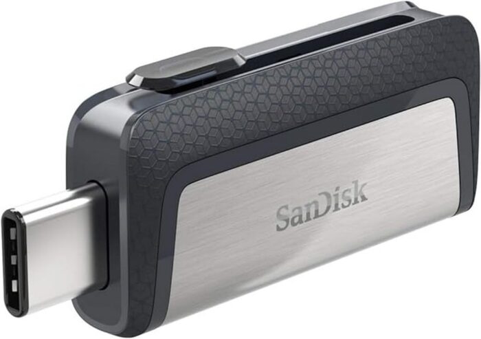 SanDisk SDDDC2-128G-I35 128 GB OTG Drive??(Silver, Black, Type A to Type C)
