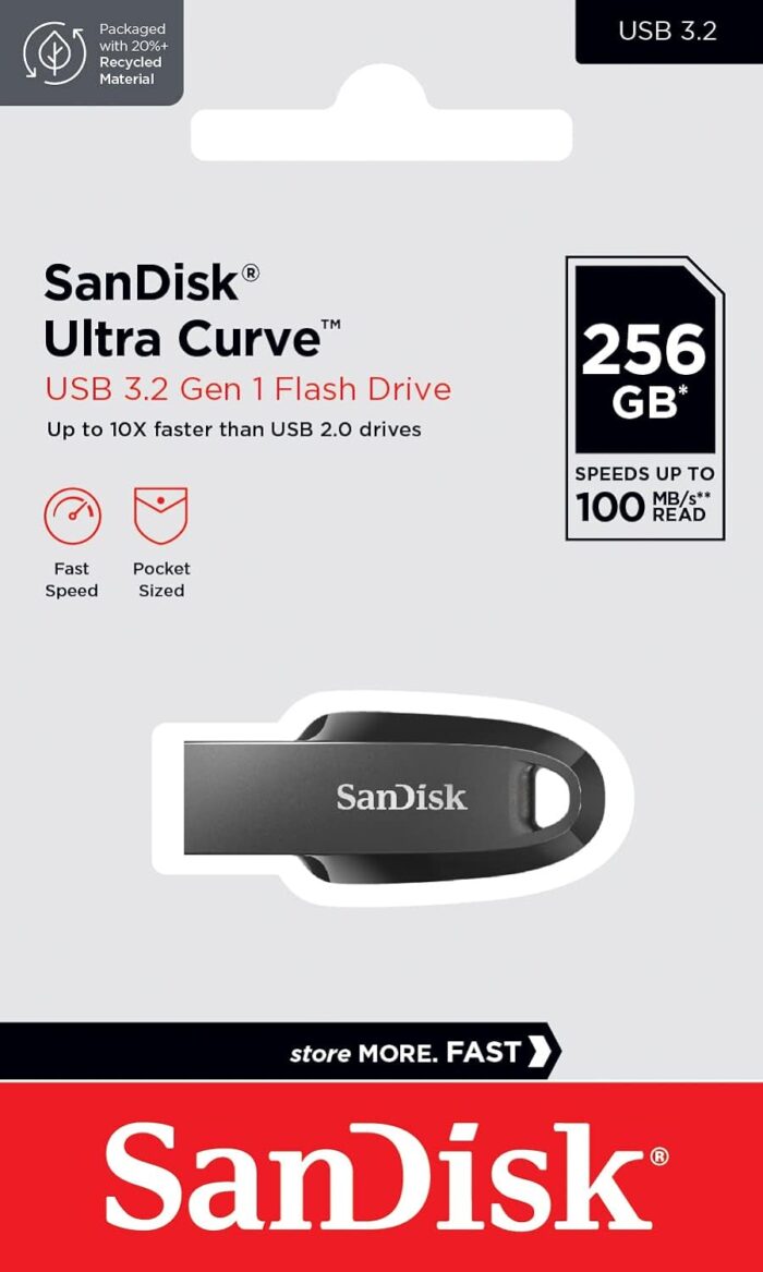 SanDisk Ultra Curve 256 Pen Drive??(Black) - Image 3
