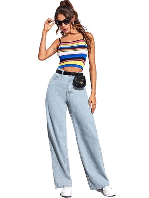 Women High Rise Light Blue Jeans