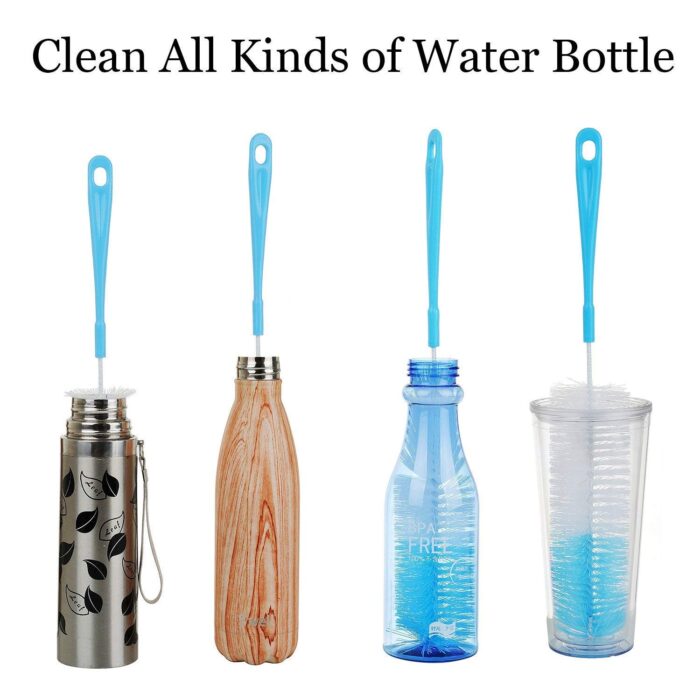 Seasons Plastic Long Bottle Cleaning Brush for Clean of Bottles Water Bottle Cleaner Tool Nylon Brush, Set of 1 Long (Colour May Vary) - Image 3