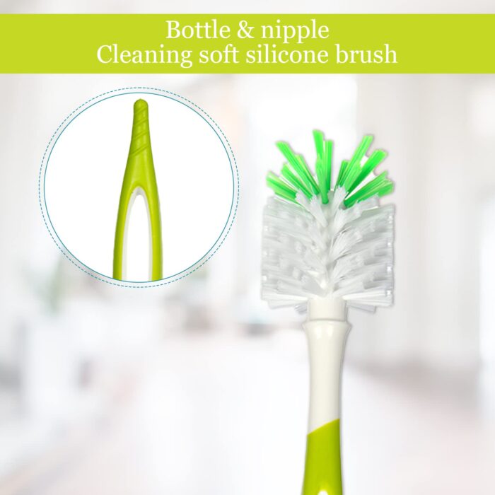 Seasons Easy Grip Bottle & Nipple Cleaning Brush (Green)?? - Image 2