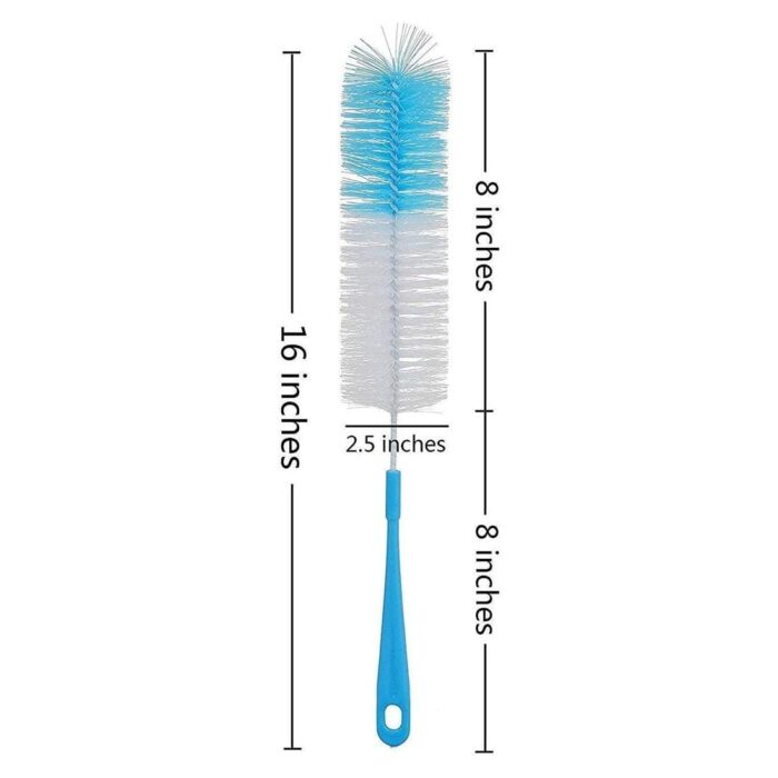 Seasons Nylon Long Bottle Cleaning Brush for Clean All Sizes of Bottles, 16-inch(Multicolour) - Image 2